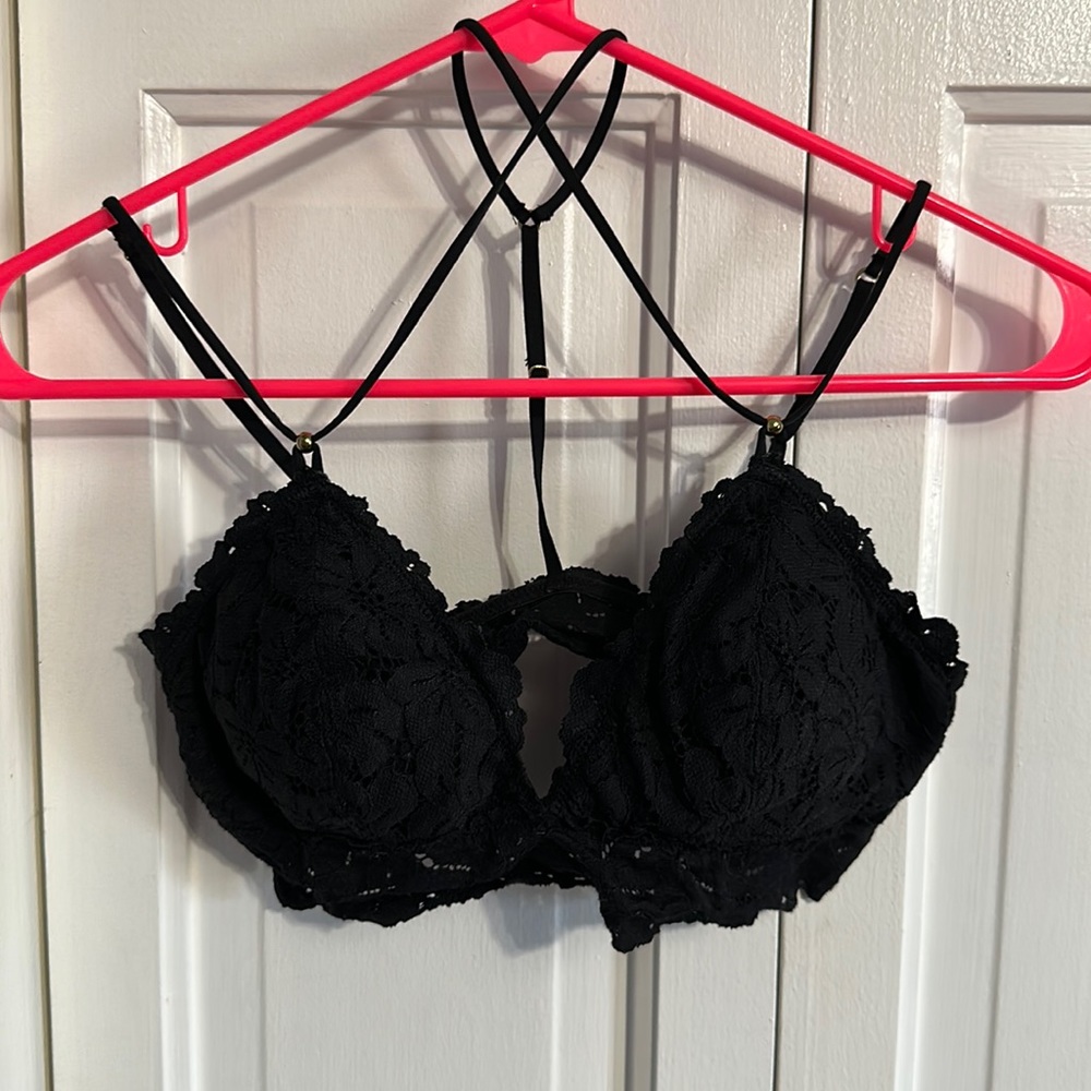 Aerie black lace bra S/P